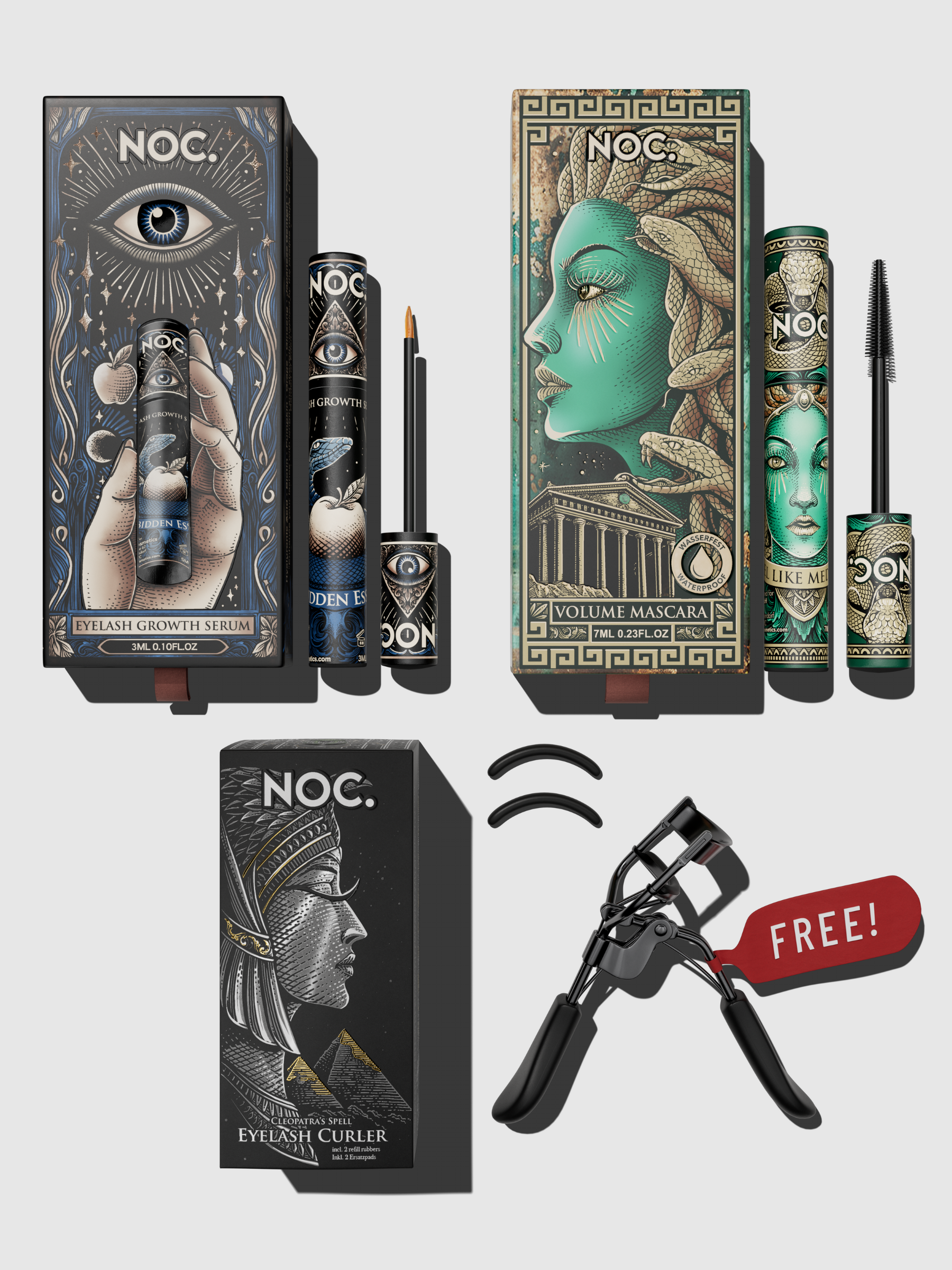 Eyes of Ancient Set - Eyelash Growth Serum + Volume Mascara