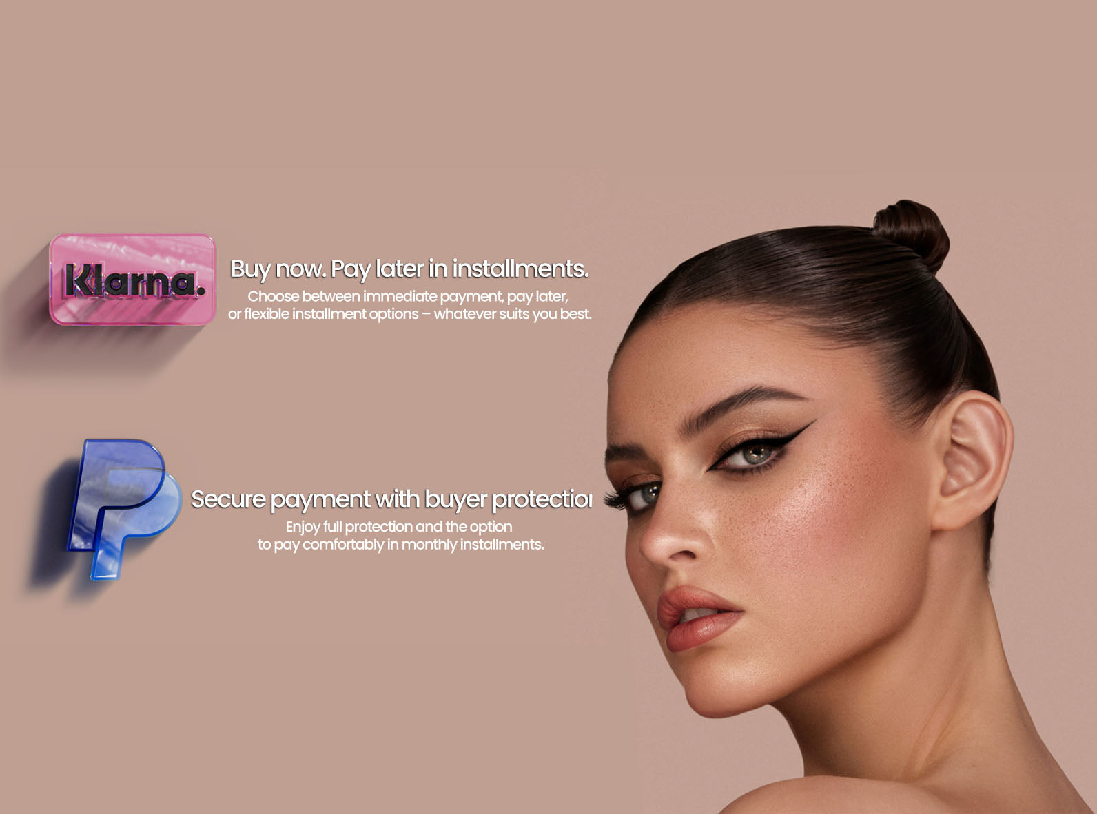 NOC. Cosmetics Zahlungsarten – Klarna Ratenzahlung und PayPal mit Käuferschutz